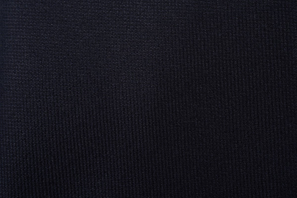 Dark Navy Silk Wool