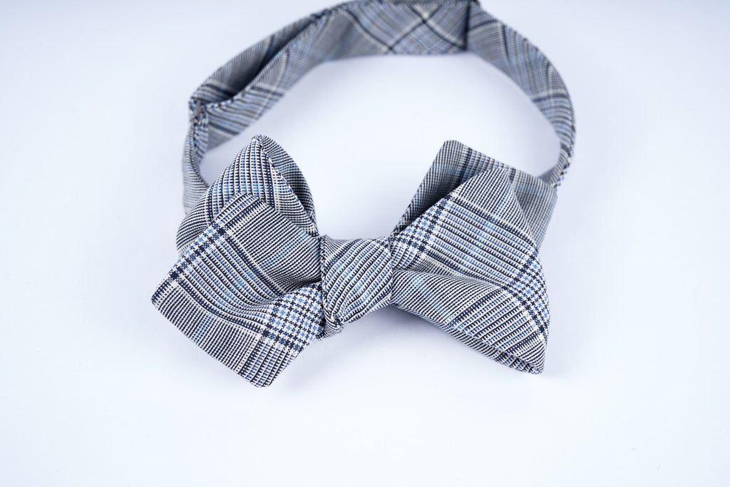 Blue Glencheck Bow Tie (last piece)