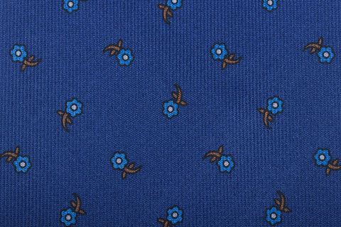 Blue Small Flowers Bow Tie