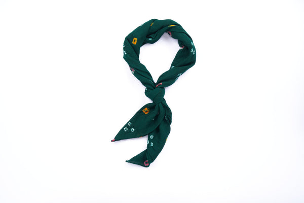 Green Tie-Dye Neckerchief